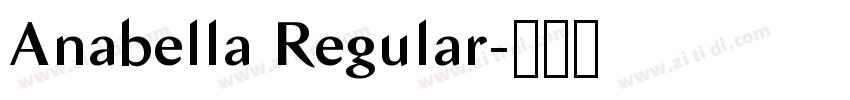 Anabella Regular字体转换 Anabella Regular字体转换